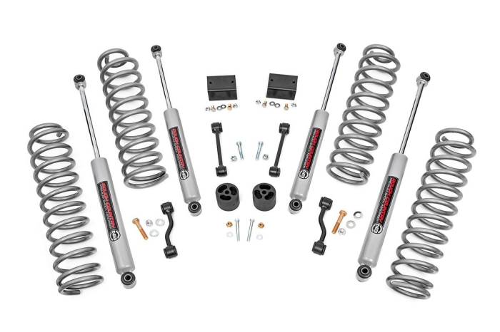 Rough Country - 2.5 Inch Lift Kit Coils Jeep Wrangler Unlimited Non-Rubicon 4WD (2024-2026) Rough Country