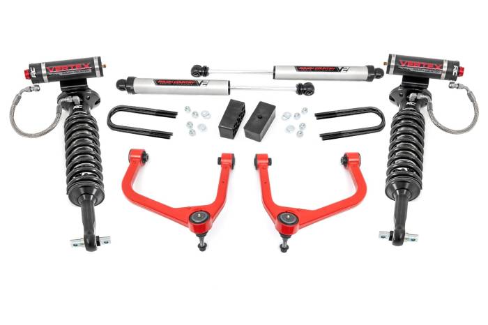 Rough Country - 3.5 Inch Lift Kit Vertex/V2 Red GMC Sierra 1500 2WD/4WD (2025-2026) Rough Country