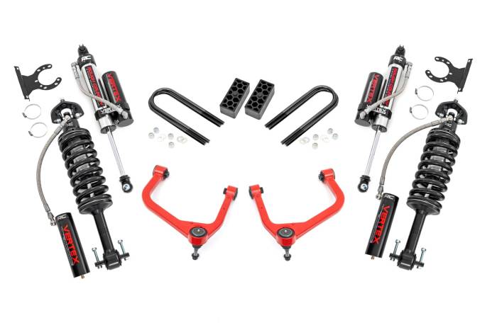 Rough Country - 3.5 Inch Lift Kit Vertex Red Chevy Silverado 1500 2WD/4WD (2025-2026) Rough Country