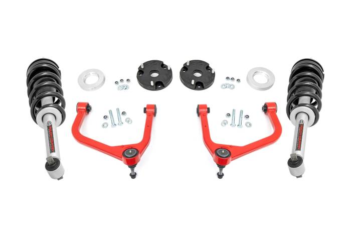 Rough Country - 3.5 Inch Lift Kit N3 Struts Red Chevy/GMC SUV 1500 4WD (2021-2026) Rough Country