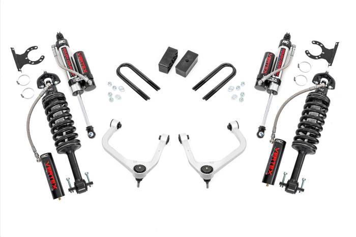 Rough Country - 3.5 Inch Lift Kit Mono Leaf Rear Vertex GMC Sierra 1500 2WD/4WD (19-24) Rough Country