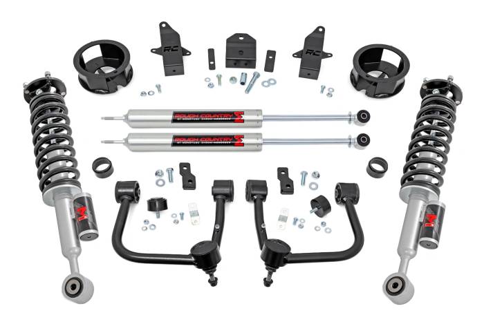Rough Country - 3.5 Inch Lift Kit M1R No Rear Shocks Toyota Land Cruiser 4WD (2024-2026) Rough Country