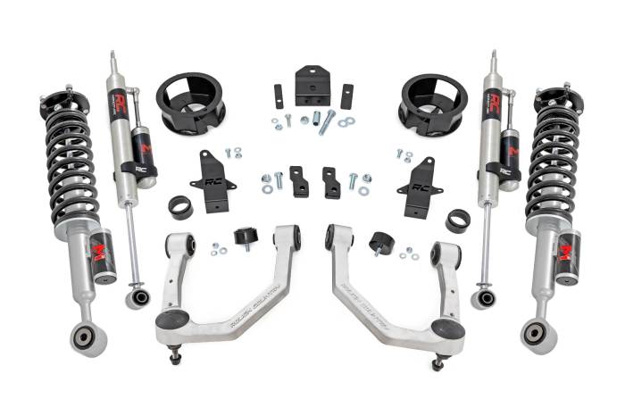 Rough Country - 3.5 Inch Lift Kit M1R w/ Rear Shocks Toyota Land Cruiser 4WD (2024-2026) Rough Country