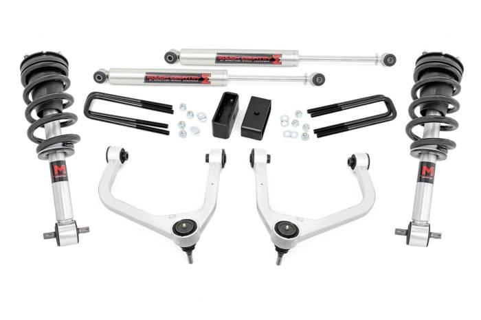 Rough Country - 3.5 Inch Lift Kit M1 Struts/M1 GMC Sierra 1500 2WD/4WD (2019-2025) Rough Country