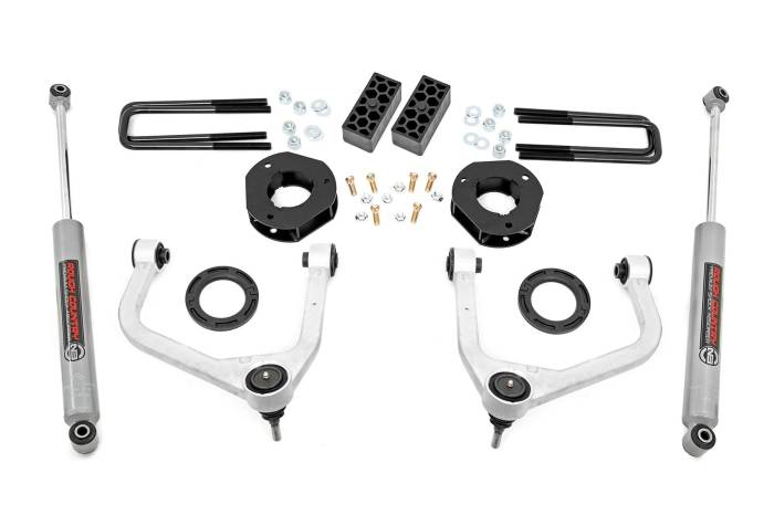 Rough Country - 3.5 Inch Lift Kit Chevy Silverado 1500 2WD/4WD (2019-2024) Rough Country