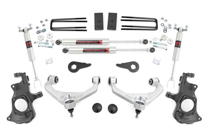 Rough Country - 3.5 Inch Knuckle Lift Kit M1 w/ Overloads Silverado/Sierra 2500HD/3500HD (11-19) Rough Country