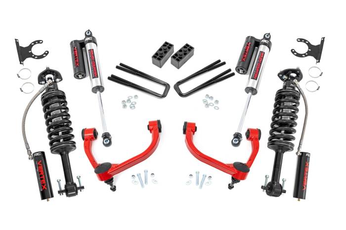 Rough Country - 3 Inch Lift Kit Vertex Red Ford F-150 4WD (2014-2020) Rough Country