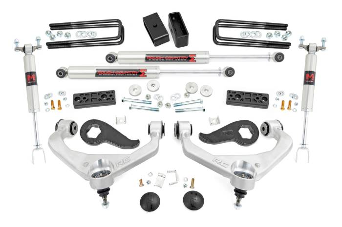 Rough Country - 3 Inch Lift Kit UCAs M1 Sierra/Silverado 3500 HD (20-26) Rough Country