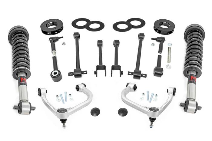 Rough Country - 3 Inch Lift Kit UCA M1 Struts Ford Expedition 4WD (2018-2024) Rough Country