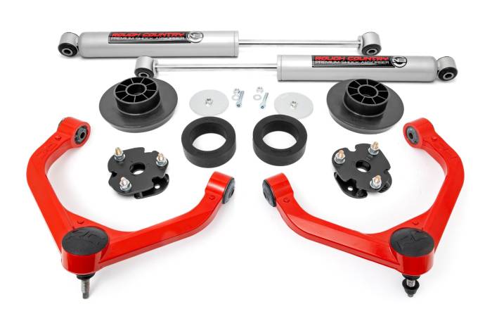 Rough Country - 3 Inch Lift Kit N3 Red Ram 1500 4WD (2012-2018 & Classic) Rough Country