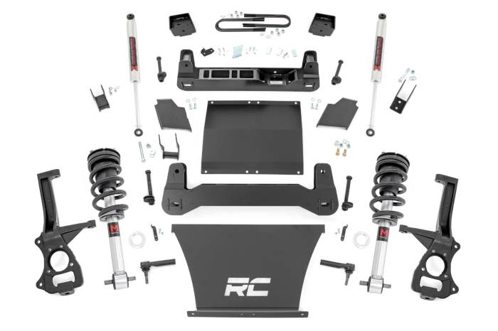 Rough Country - 6 Inch Lift Kit Mono Leaf Rear M1 Struts/M1 GMC Sierra 1500 (25-26) Rough Country