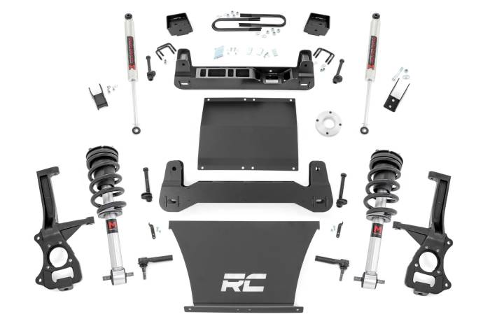Rough Country - 6 Inch Lift Kit Mono Leaf Rear M1 Struts/M1 Chevy Silverado 1500 2WD (25-26) Rough Country