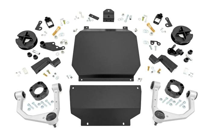 Rough Country - 3.5 Inch Lift Kit No Rear Shocks Toyota Tundra 4WD (2022-2026) Rough Country