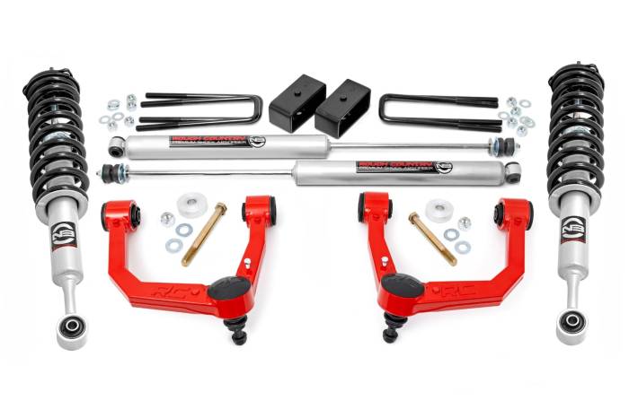 Rough Country - 3.5 Inch Lift Kit Red UCA N3 Struts Toyota Tacoma 2WD/4WD (2005-2023) Rough Country