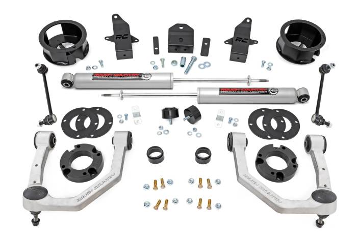 Rough Country - 3.5 Inch Lift Kit N3 No Rear Shocks Toyota Land Cruiser 4WD (2024-2026) Rough Country