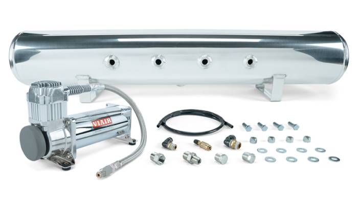 Air Lift - Air Lift Performance 5 Gal Polished Tank & VIAIR 444C Comp - (No Mgmt System Included) - 27804