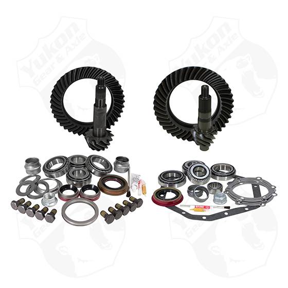 Yukon Gear & Axle - Yukon Gear & Install Kit Package for Reverse Rotation Dana 60 & 88 & Down GM 14T 4.56 Thick - YGK042
