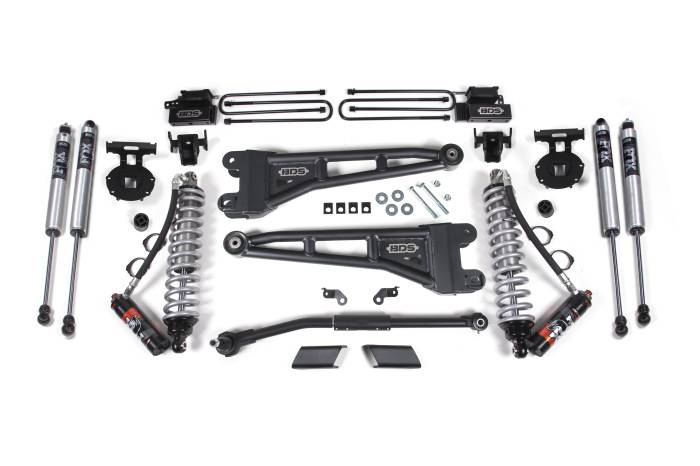 BDS Suspension - BDS Suspension Build the ultimate Ford F450 Super Duty diesel powered truck with this 2.5-inch radius arm lift kit with FOX 2.5 Performance Elite coil-over shocks from BDS Suspension. Designed to improve stance, performance, and capability, this kit in
