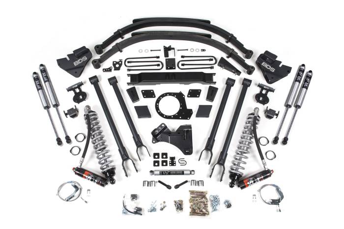 BDS Suspension - BDS Suspension Go to new heights with your 2020-2022 Ford F250 and F350 Super Duty diesel truck by installing this 9-inch 4-Link lift kit with FOX 2.5 Performance Elite coil-over shocks from BDS. Designed to improve stance, performance, and capability,