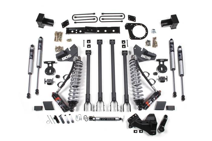 BDS Suspension - BDS Suspension Raise the bar on your 2017-2019 Ford F250 and F350 Ford Super Duty diesel truck with this 6-inch 4-Link lift kit and FOX Performance Elite coil-over conversion from BDS. Designed to improve stance, performance, and capability, this kit i