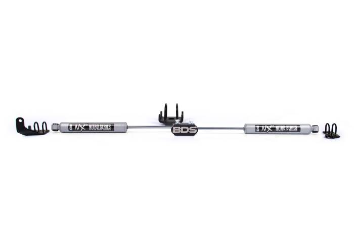 BDS Suspension - BDS Suspension Enhance the handling of your 1994-2001 Dodge Ram 1500 and 1994-2008 Ram 2500/3500 4WD by installing a BDS dual steering stabilizer mounting kit with NX2 shocks. Installing larger tires can exert additional force on your truck's suspensio