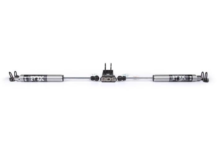 BDS Suspension - BDS Suspension Enhance the handling of your 2018-2026 Jeep Wrangler JL and 2020-2026 Jeep Gladiator by installing a BDS dual steering stabilizer mounting kit with FOX 2.0 Performance Series shocks. Installing larger tires can exert additional force on
