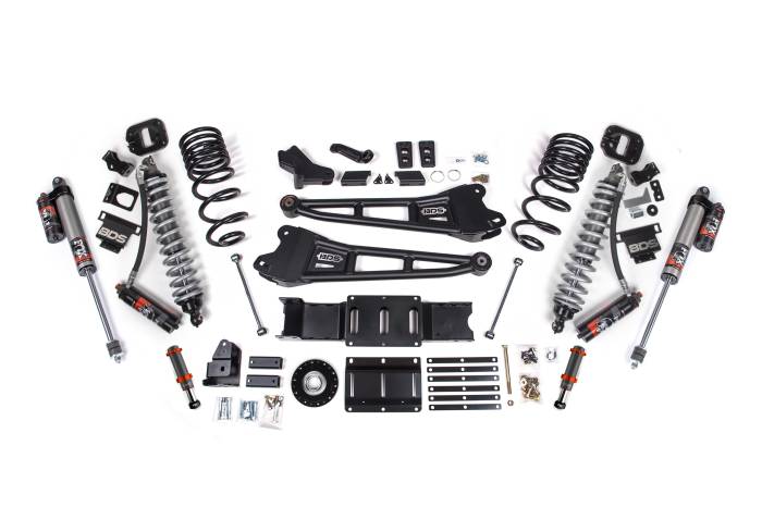 BDS Suspension - BDS Suspension This BDS Suspension extended travel 6-inch Radius Arm Lift kit Designed specifically for Diesel-powered Ram 2500 trucks improves ride quality, handling, and off-road capability while maintaining excellent on-road comfort. With clearance