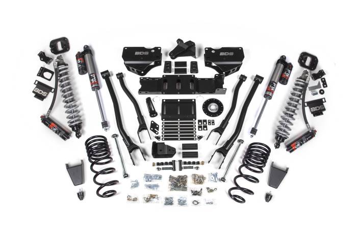 BDS Suspension - BDS Suspension This BDS Suspension 6-inch extended travel 4-Link Lift Kit, designed specifically for diesel-powered Ram 2500 trucks, improves ride quality, handling, and off-road capability while maintaining excellent on-road comfort. With clearance fo