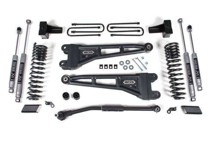 BDS Suspension - BDS Suspension Improve the ride and level out your Ford F250 and F350 Super Duty diesel powered truck with this 2.5-inch radius arm lift kit from BDS Suspension. Designed to improve stance, performance, and capability, this kit includes everything nece