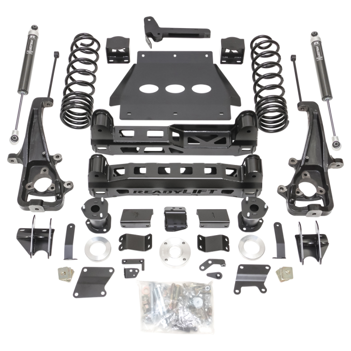 ReadyLift - ReadyLift 6" Lift Kit With Falcon Shocks And Factory 22" Wheels With Big Bore Knuckle - Ram 1500 - 2019-2023 - 44-19610