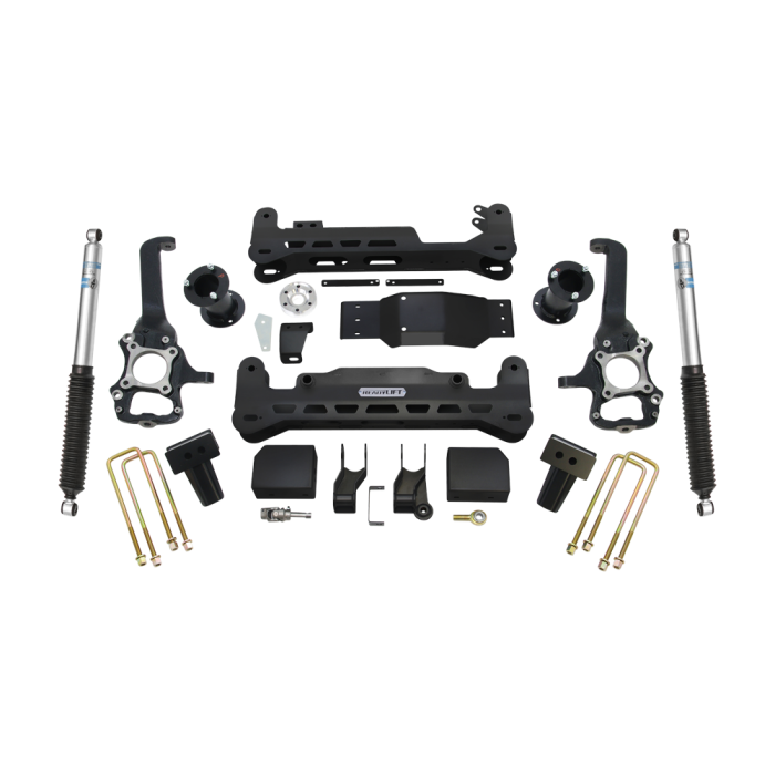 ReadyLift - ReadyLift 7" Lift Kit - Ford F-150 4WD W/ Bilstein Rear Shocks 2015-2020 - 44-2576