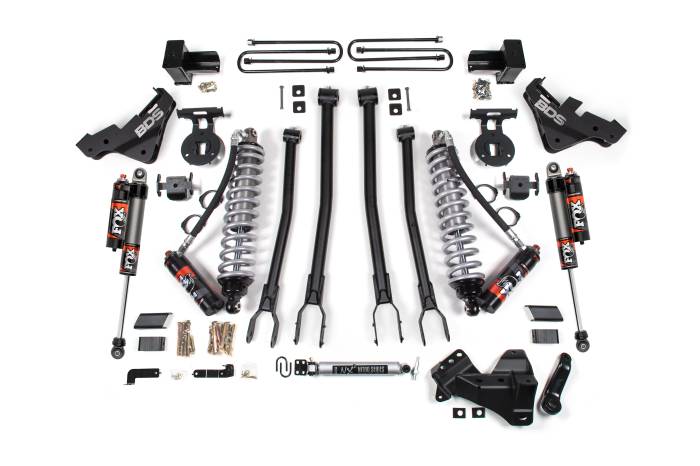 BDS Suspension - BDS Suspension Maximize the capability of your Ford Super Duty diesel powered truck with this 5-inch lift kit with 4-Link and FOX 2.5 Performance Elite Coil-over conversion from BDS Suspension. Designed to improve stance, performance, and capability, t