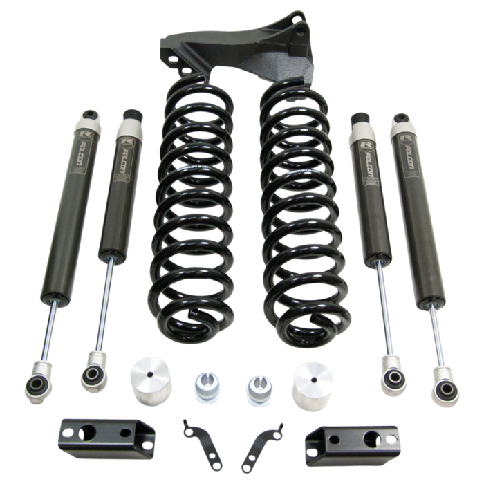 ReadyLift - ReadyLift 2.5" Coil Spring Front Lift Kit W/Falcon 1.1 Monotube Shocks Front/Rear - Ford Super Duty Diesel 4WD 2020-2026 - 46-20253