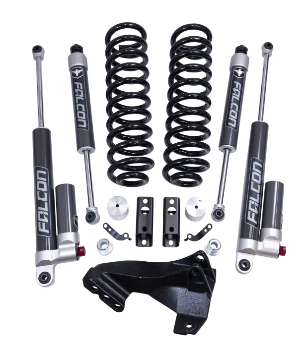 ReadyLift - ReadyLift 2.5" Coil Spring Front Lift Kit W/Falcon 2.1 Monotube Fronts And Tow Haul Rear Shocks - Ford Super Duty Diesel 4WD 2020-2026 - 46-20254