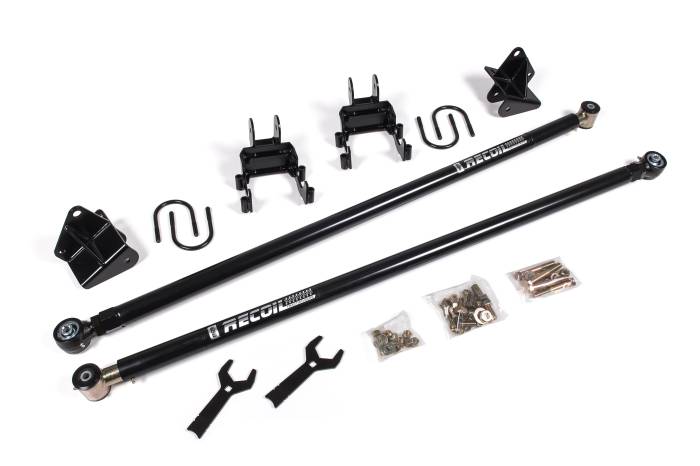 BDS Suspension - BDS Suspension Improve traction on your 1999-2016 Ford F250 / F350 Super Duty 4WD Short Bed without limiting wheel travel with a BDS Recoil Traction Bar Mounting Kit, made with heavy wall construction and internal compression springs that can be loaded