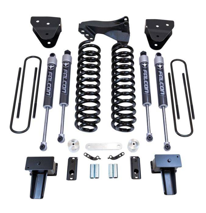 ReadyLift - ReadyLift 4" Coil Spring Lift Kit With Falcon 2.1 Shocks - Ford Super Duty Diesel 4WD 2017-2022 F-350 And F-250 - 49-27422