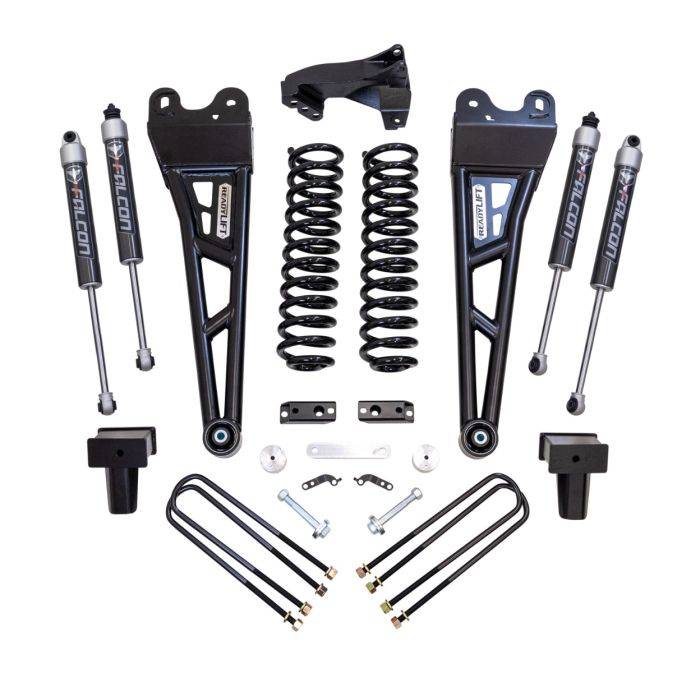 ReadyLift - ReadyLift 4" COIL SPRING LIFT KIT WITH FALCON 2.1 SHOCKS AND RADIUS ARMS- FORD SUPER DUTY DIESEL 4WD 2017-2022 F-350 And F-250 - 49-27423