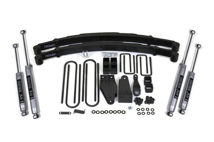 BDS Suspension - BDS Suspension Update the style of your 1980-1996 Ford F250 TTB 4WD truck with this 4-inch lift kit from BDS Suspension. Designed to improve stance, performance, and capability, this kit includes everything necessary to set your truck up right with cle