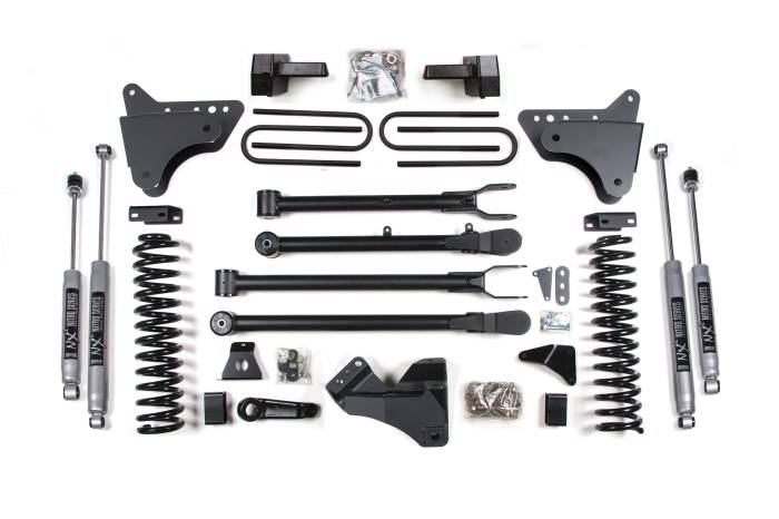 BDS Suspension - BDS Suspension Take your 2005-2007 Ford Super Duty F250 and F350 diesel truck to the next level with this 6-inch lift kit plus 4-link conversion from BDS. Designed to improve stance, performance, and capability, this kit includes everything necessary t