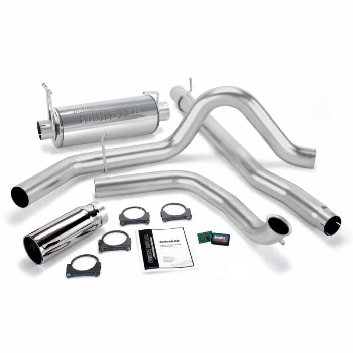Banks Power - Banks Power 99 Ford 7.3L Truck w/Cat Conv Git-Kit - SS Single Exhaust w/ Chrome Tip - 47511