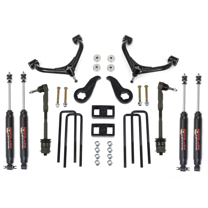 ReadyLift - ReadyLift 3.5"F / 2"R SST Lift Kit - GM Silverado / Sierra 2500HD W/ Tow Block & SST3000 Shocks 2011-2019 - 69-3512