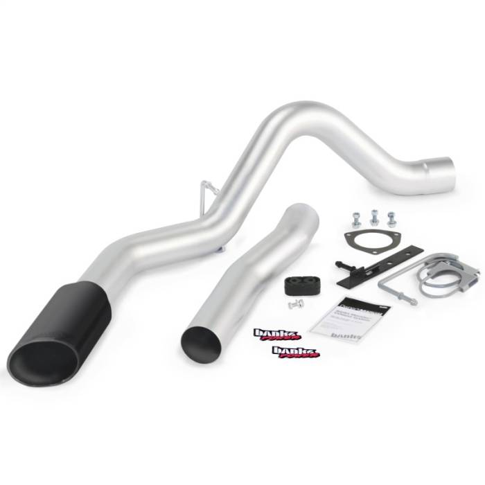 Banks Power - Banks Power 11-14 Chev 6.6L LML ECLB/CCSB/CCLB Monster Exhaust Sys - SS Single Exhaust w/ Black Tip - 47786-B