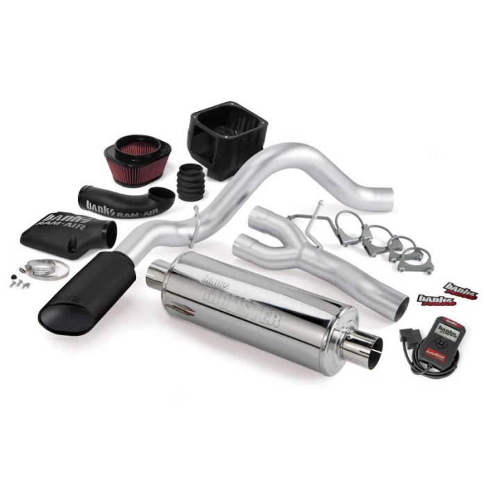 Banks Power - Banks Power 99-02 Chevy 4.8-5.3L ECSB Stinger System - SS Single Exhaust w/ Black Tip - 48030-B
