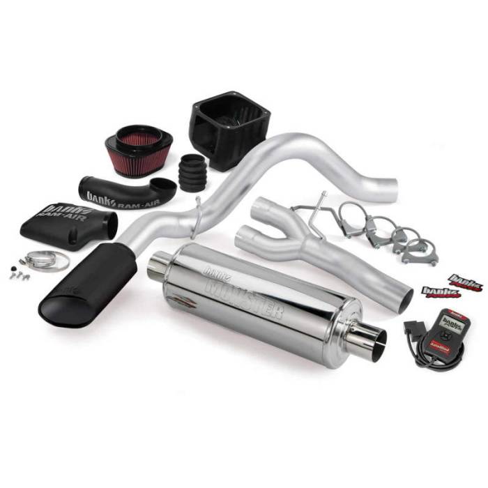 Banks Power - Banks Power 09 Chevy 4.8L CCSB-FFV Stinger System - SS Single Exhaust w/ Black Tip - 48038-B
