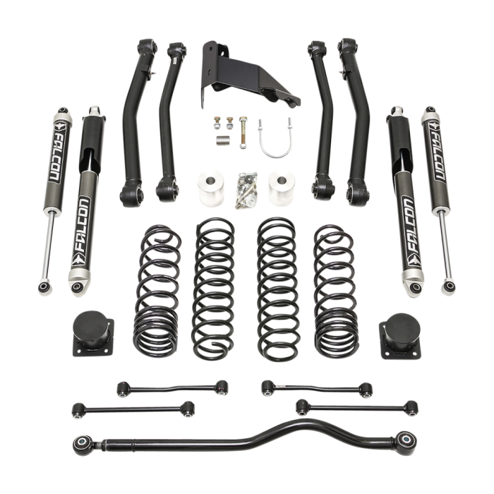 ReadyLift - ReadyLift 2020-2026 Jeep JT Gladiator Terrain Flex Max 4-Arm Kit With Falcon 2.1 Shocks - 69-6042