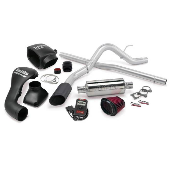 Banks Power - Banks Power 04-08 Ford 5.4L F-150 CCSB Stinger System - SS Single Exhaust w/ Black Tip - 48485-B
