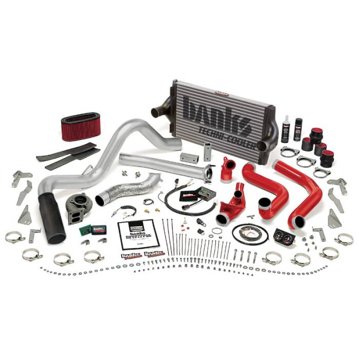 Banks Power - Banks Power 94-95.5 Ford 7.3L Auto PowerPack System - SS Single Exhaust w/ Black Tip - 48555-B