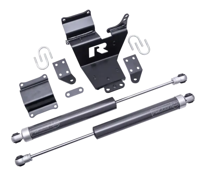 ReadyLift - ReadyLift 10-Lug Dual Steering Stabilizer Kit 2005-2026 Ford SD F450/F550 4WD Diesel - 77-23201