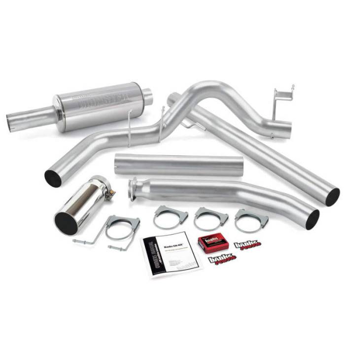Banks Power - Banks Power 01 Dodge 5.9L Std Cab Git-Kit - SS Single Exhaust w/ Chrome Tip - 49359