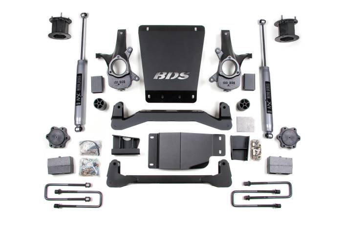 BDS Suspension - BDS Suspension Take your 2007-2013 Chevy Silverado and GMC Sierra 1500 to new heights with a BDS 4.5-inch lift kit. Designed to improve stance, performance, and capability, this kit includes everything necessary to set your truck up right with clearanc